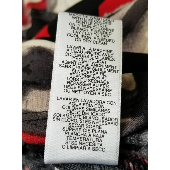 Michael Kors Drape Neck Tunic Size Medium Easy Care Short Sleeve - Picture 9 of 9